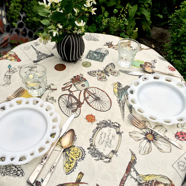 Laminated 100% Cotton - Vintage (Collage) - Image 5