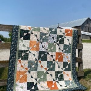 Kira Finished Quilt - 63" x 80" Lap Size "Juniper"