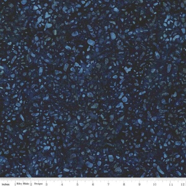 Riley Blake Expressions Batiks Elementals Terrazzo BT21800-298 Indigo Dye