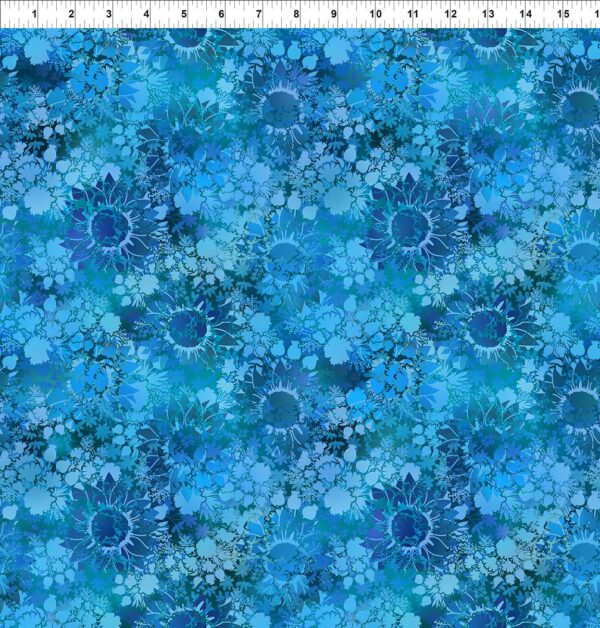 In The Beginning Fabrics - I Dream in Color - Sunflower Blue 3-IDC-2