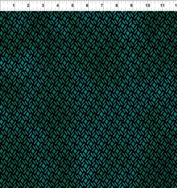 In The Beginning Fabrics - Emerald Reign - Emerald Lattice 27DRG-1