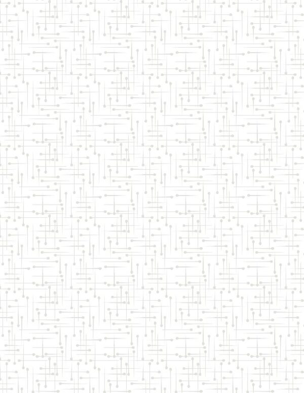 Wilmington Prints Essentials Sew Happy Pins 1817-39156-100 White on White