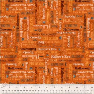 Windham Fabrics Hallow's Eve by Whistler Studios - Trick or Treat 54449-4 Ember