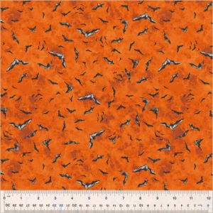 Windham Fabrics Hallow's Eve by Whistler Studios - Flying Bats 54450-4 Ember