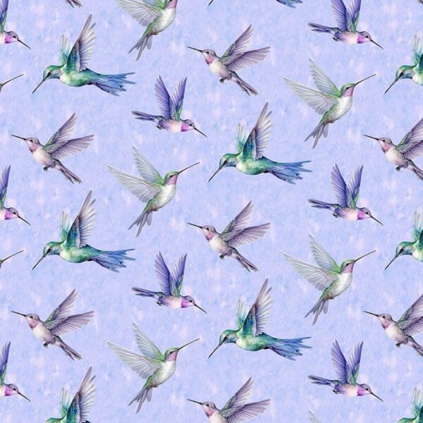 Timeless Treasures Bird-CD3507 Multi Flying Hummingbirds