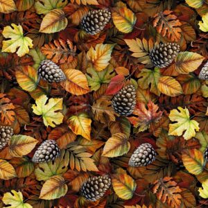 Timeless Treasures GM-CD2637 Autumn - Autumn Packed Fall Leaves