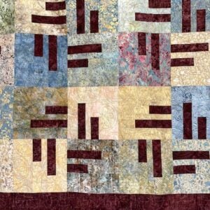 Inga Lap Size Quilt Kit from Stripology Mixology 3 Book by Gudrun Erla of GE Designs