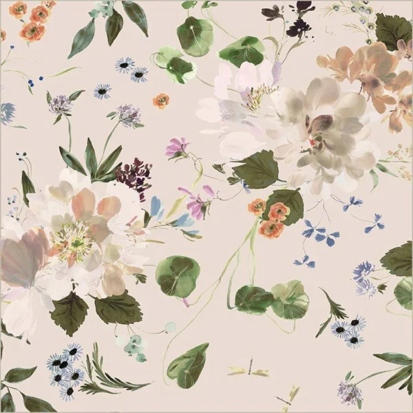 Windham Fabrics Bloomfield by Kelly Ventura - 54872D-1 Shell Peony Garden