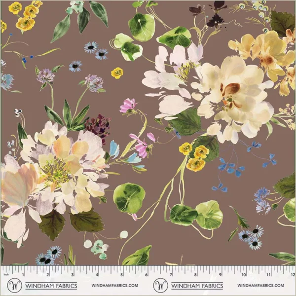 Windham Fabrics Bloomfield by Kelly Ventura - 54872D-3 Orchid Peony Garden - Image 3