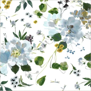 Windham Fabrics Bloomfield by Kelly Ventura - 54872D-4 White Peony Garden