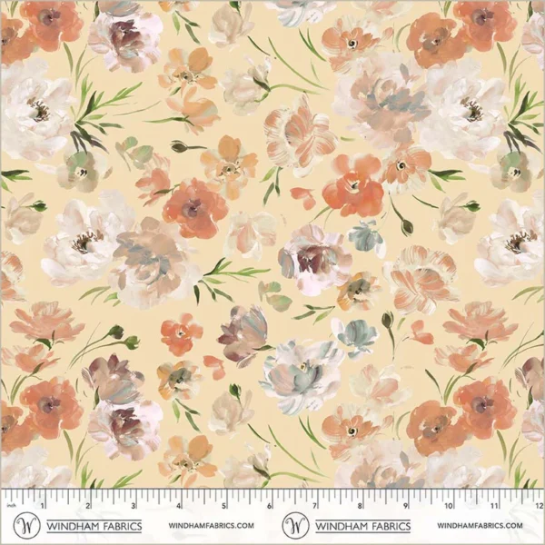 Windham Fabrics Bloomfield by Kelly Ventura - 54874D-8 Blush Ranunculus - Image 3