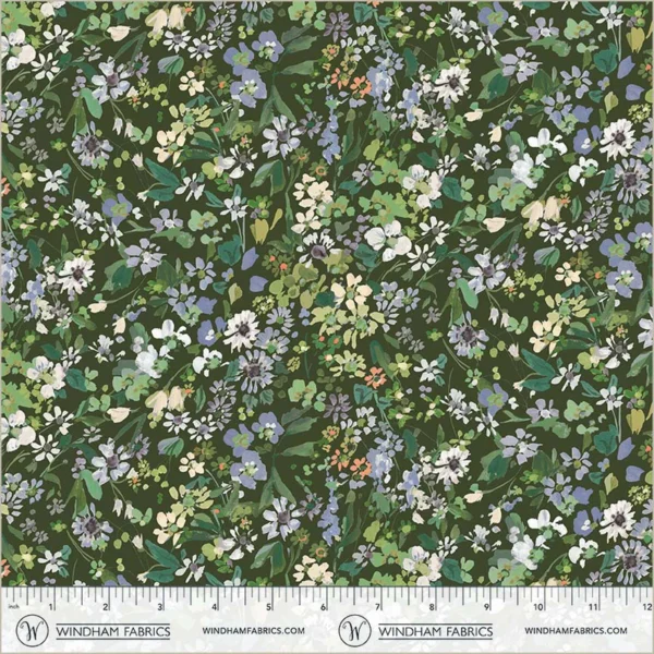 Windham Fabrics Bloomfield by Kelly Ventura - 54875D-10 Forest Perennials - Image 3