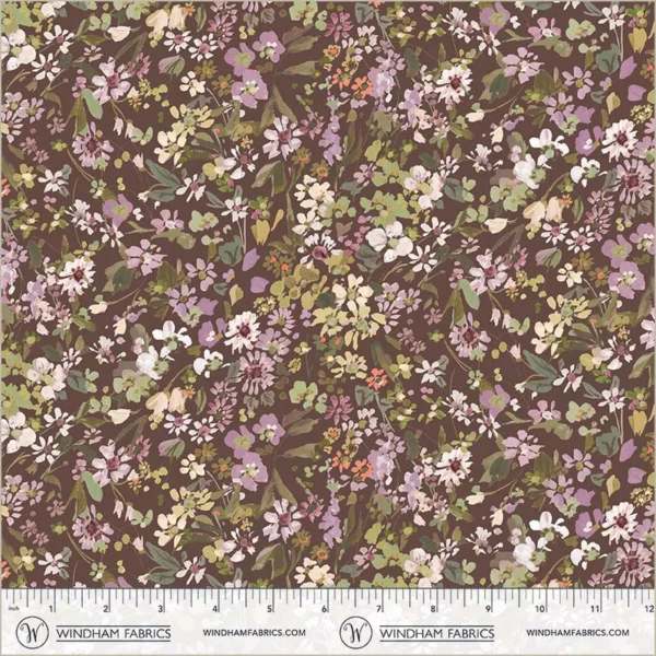 Windham Fabrics Bloomfield by Kelly Ventura - 54875D-9 Plum Perennials - Image 3