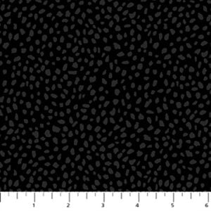 FIGO Fabrics - Dusk - Spotty 92051-99 Black Pigment (Coordinates with Paws & Play)