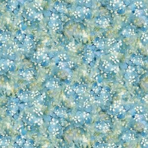 Timeless Treasures Forest Whisper Fleur-CD3687 Tonal Floral - Blue