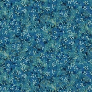 Timeless Treasures Forest Whisper Fleur-CD3687 Tonal Floral - Cobalt