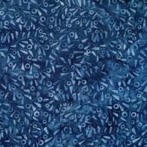 Batik by Mirah Kryptonite - Circles and Dashes - Navy MH-KT-24-2597