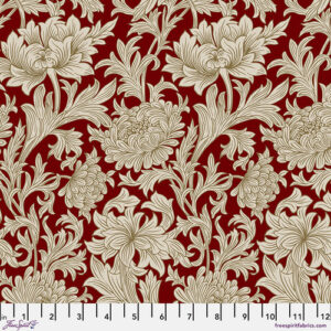 Free Spirit PWWM080 The Oxford Holiday Collection - Chrysanthemum Tonal - Crimson