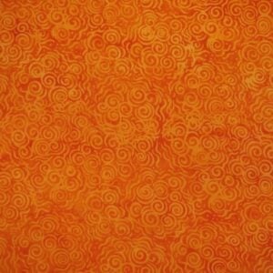 Batik by Mirah Sunset Point - Swirls - Orange MH-SP-44-5252