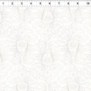 In The Beginning Fabrics - Daydreams - Tonal Paisley Cream 12DD-1