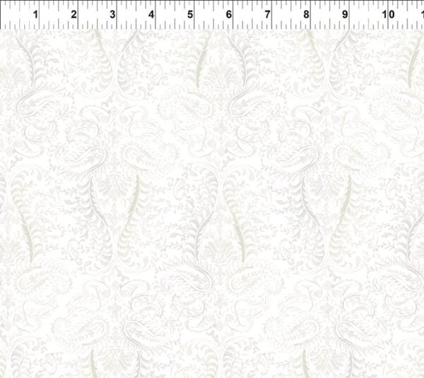 In The Beginning Fabrics - Daydreams - Tonal Paisley Cream 12DD-1