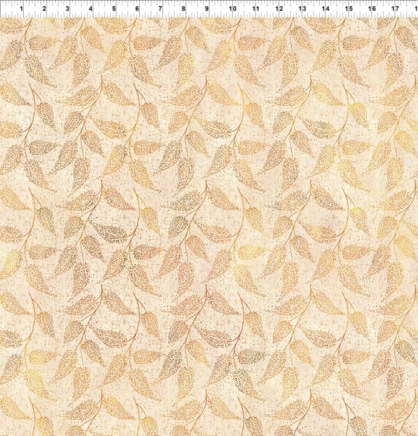 In The Beginning Fabrics - Falling Leaves - Graceful Cream 14FLS-1