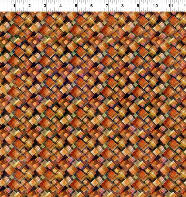 In The Beginning Fabrics - Falling Leaves - Squares Multi 9FLS-1