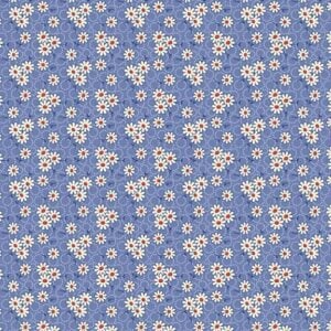 Marcus Fabrics - Aunt Grace Goes Scrappy by Judie Rothermel - R351527D Blue Daisy