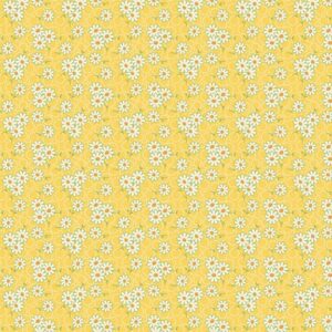 Marcus Fabrics - Aunt Grace Goes Scrappy by Judie Rothermel - R351527D Yellow Daisy