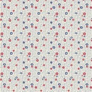 Marcus Fabrics - Aunt Grace Goes Scrappy by Judie Rothermel - R351531D Cream Grid