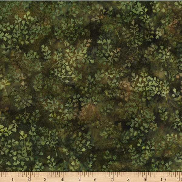 Hoffman X2619-331 Bali Batik Leafy - Herb