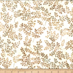 Hoffman X2619-84 Bali Batik Leafy - Wheat