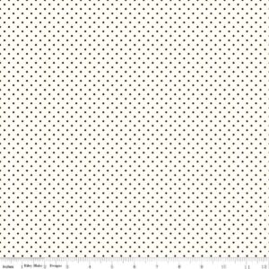 Riley Blake Basics Le Creme Swiss Dot C600-110 Black