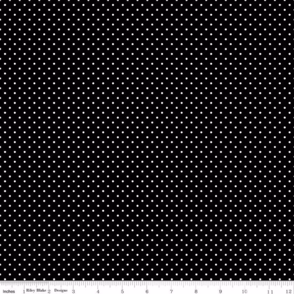 Riley Blake Basics Swiss Dot C670-110 Black
