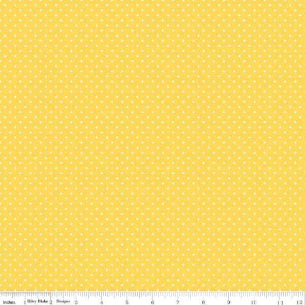 Riley Blake Basics Swiss Dot C670-50 Yellow