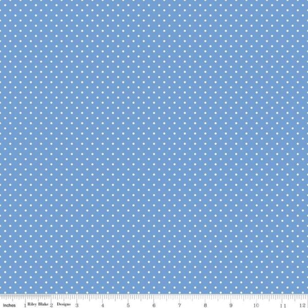 Riley Blake Basics Swiss Dot C670 Blueberry