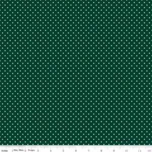 Riley Blake Basics Swiss Dot C670 Christmas Green
