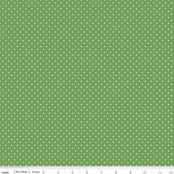 Riley Blake Basics Swiss Dot C670 Clover