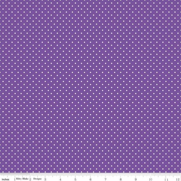 Riley Blake Basics Swiss Dot C670 Iris