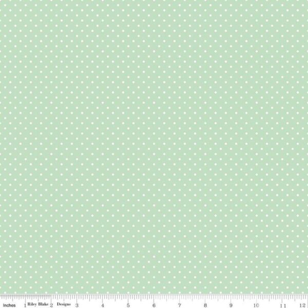 Riley Blake Basics Swiss Dot C670 Sweet Mint