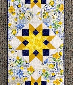 Royal Albert Table Runner Quilt Kit - Blueberry Lemon Pie