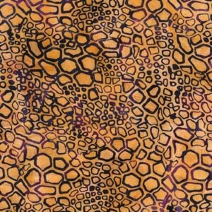 Island Batik / Lumin Fabrics 112521805 Iron Pyrite Cluster - Multi Orange Brown Citrine