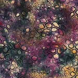 Island Batik / Lumin Fabrics 112521880 Iron Pyrite Cluster - Multi Purple Green Concord