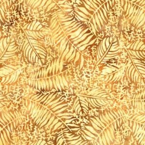 Island Batik / Lumin Fabrics 112524065 Fossil Fern Leaf - Brown Jute