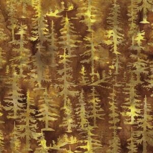 Island Batik / Lumin Fabrics 122443079 Trees - Brown Sienna
