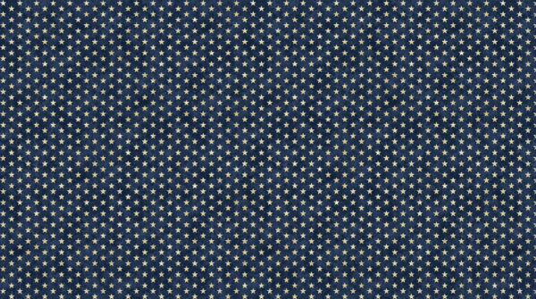 Northcott Fabrics - 27887-49 Navy/Cream Stars - Stonehenge Stars and Stripes 13 by Linda Ludovico