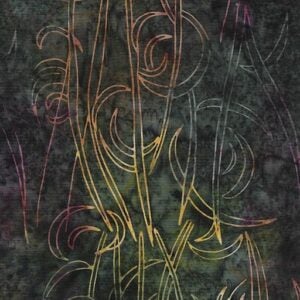 Island Batik / Lumin Fabrics 322402880 Reeds Water - Multi Purple Green Concord