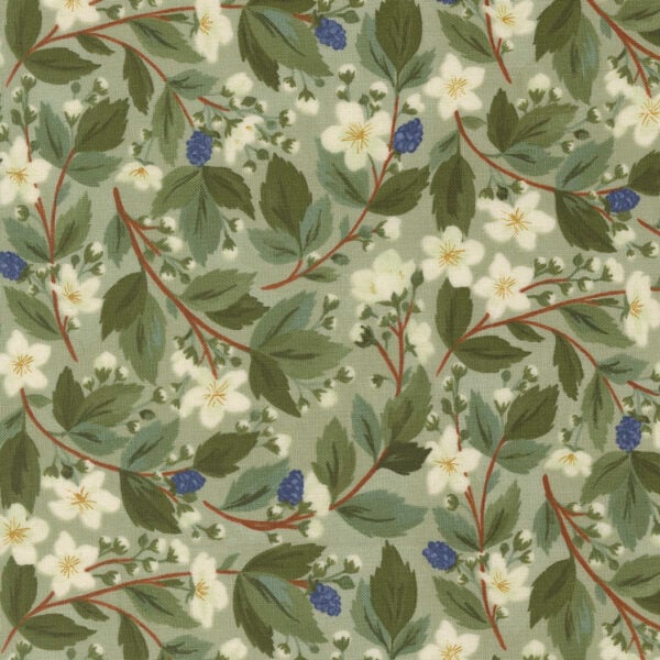 Moda Brookside - 36081 16 Sagebrush Bramble Floral