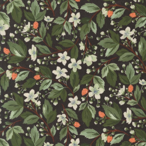 Moda Brookside - 36081 19 Midnight Bramble Floral