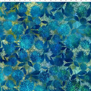 In The Beginning Fabrics - Allure - 3ALR-2 Blue Mums